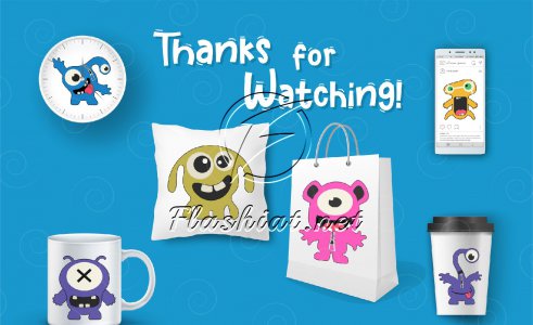 12 Cartoon Monster - Free Vector