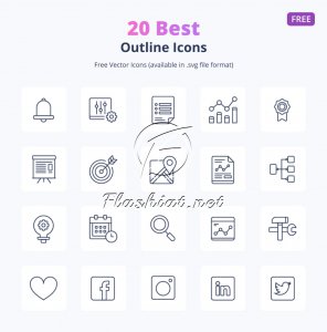 20 Best Outline Icons - Free Icon