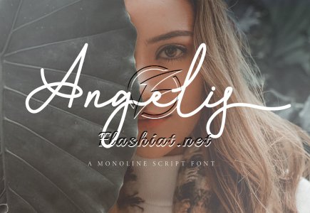 Angelis - A Monoline Script Font - Free Font