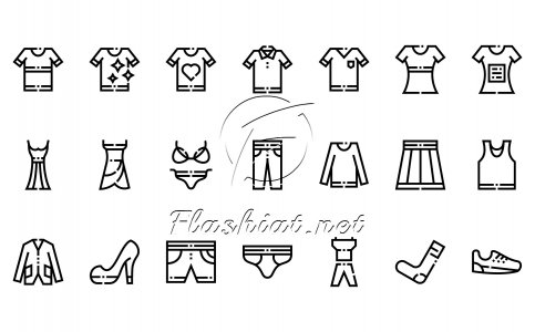 Clothes and Apparels - Free Icon